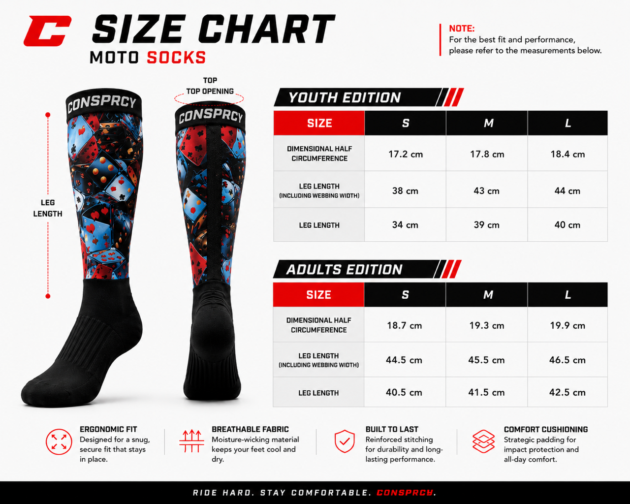 High Roller Moto Socks